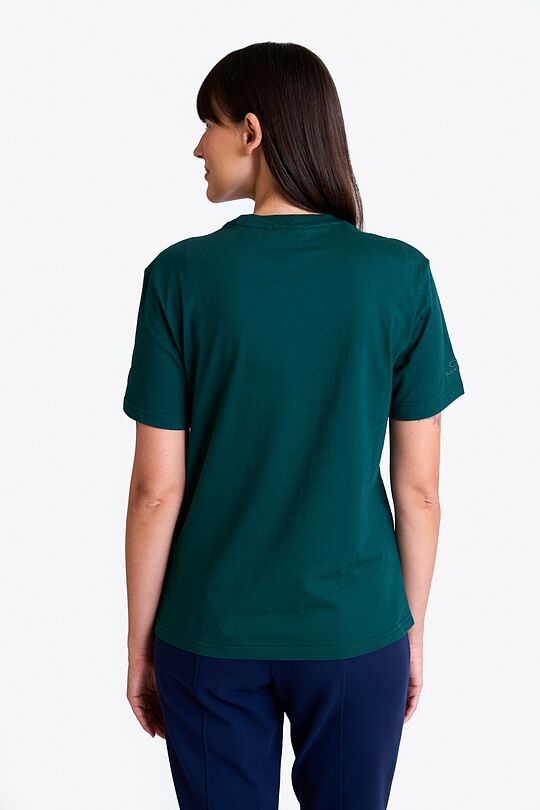 National collection embroidered cotton T-shirt 2 | GREEN | Audimas