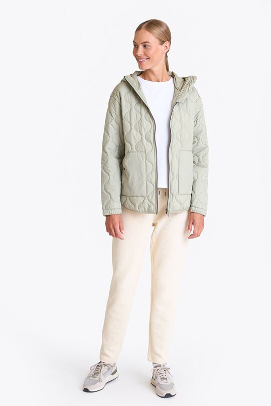 Short quilted transitional jacket 5 | GREEN | Audimas