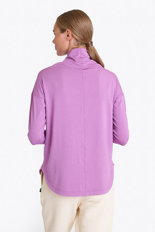 Cotton modal high neck top 2 | PURPLE | Audimas