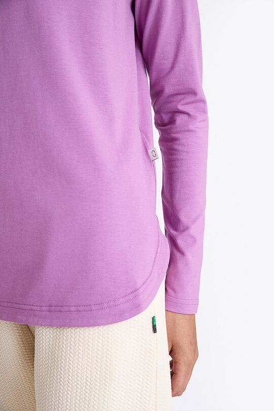 Cotton modal high neck top 4 | PURPLE | Audimas