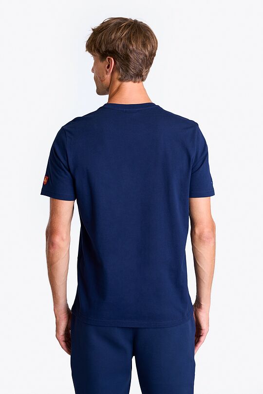 National collection embroidered cotton T-shirt 2 | BLUE | Audimas