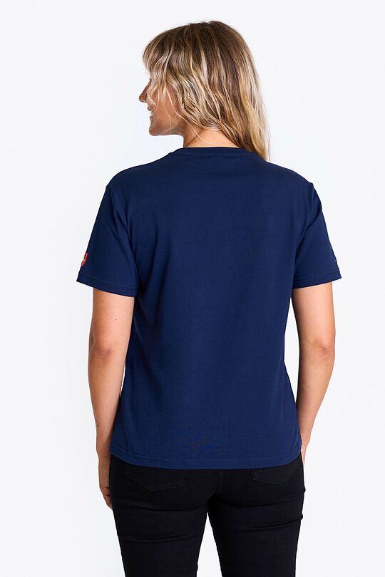 National collection embroidered cotton T-shirt 2 | BLUE | Audimas