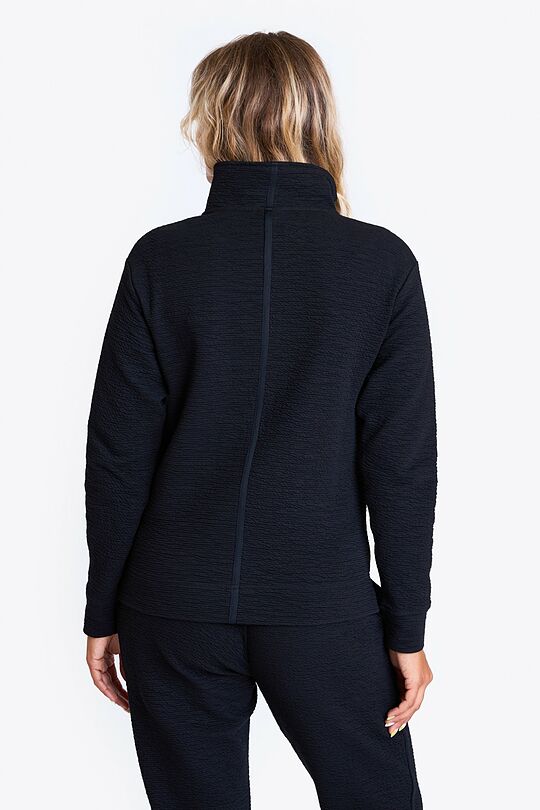 Cotton full-zip sweatshirt 2 | BLACK | Audimas