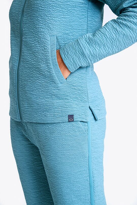 Cotton full-zip sweatshirt 3 | BLUE | Audimas