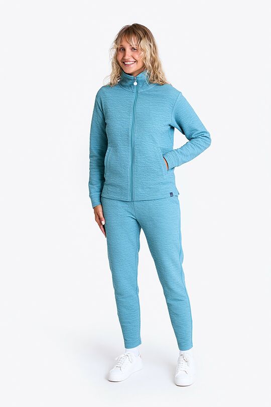 Cotton full-zip sweatshirt 4 | BLUE | Audimas