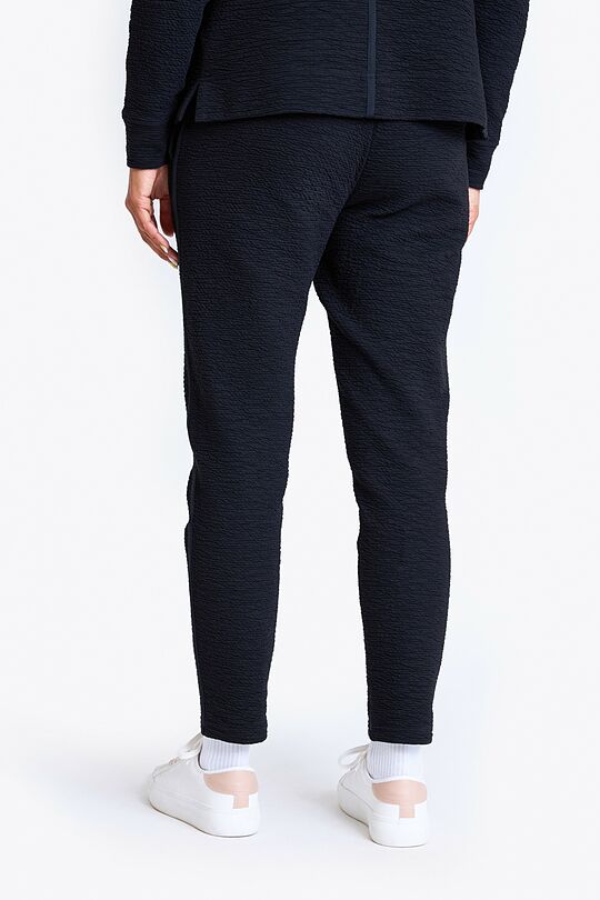 Cotton tapered fit sweatpants 3 | BLACK | Audimas