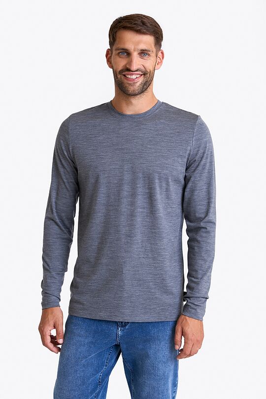 Light merino wool long sleeves top 1 | GREY | Audimas