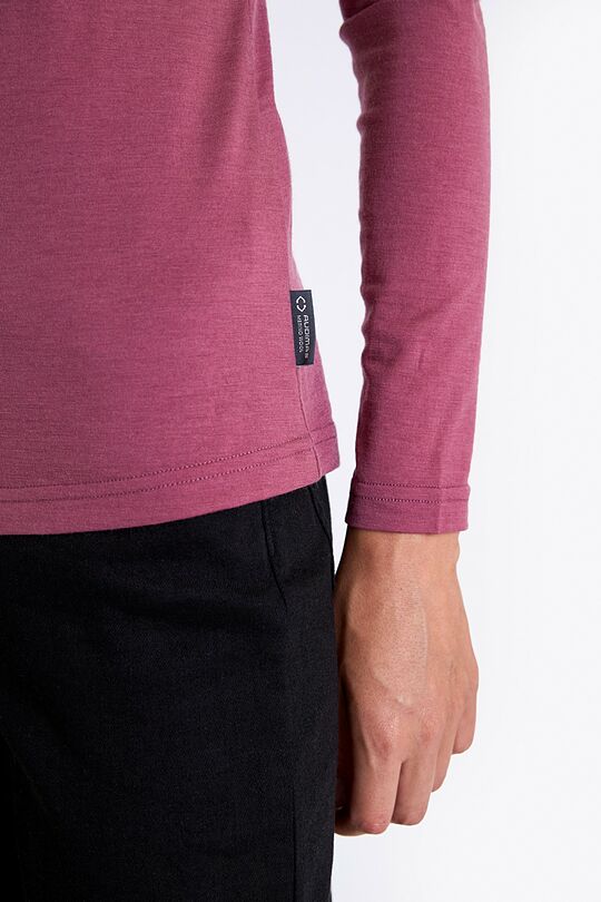 Light merino wool long sleeves top 3 | PINK | Audimas