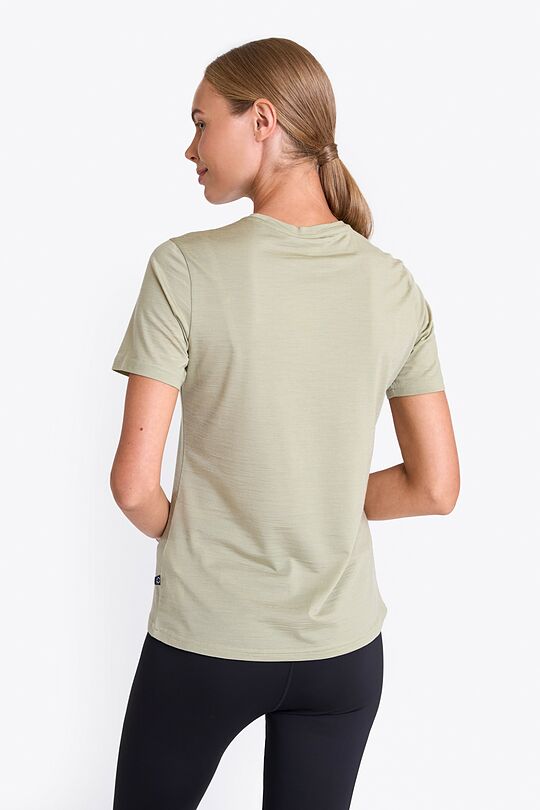 Merino wool T-shirt with print 2 | GREEN | Audimas