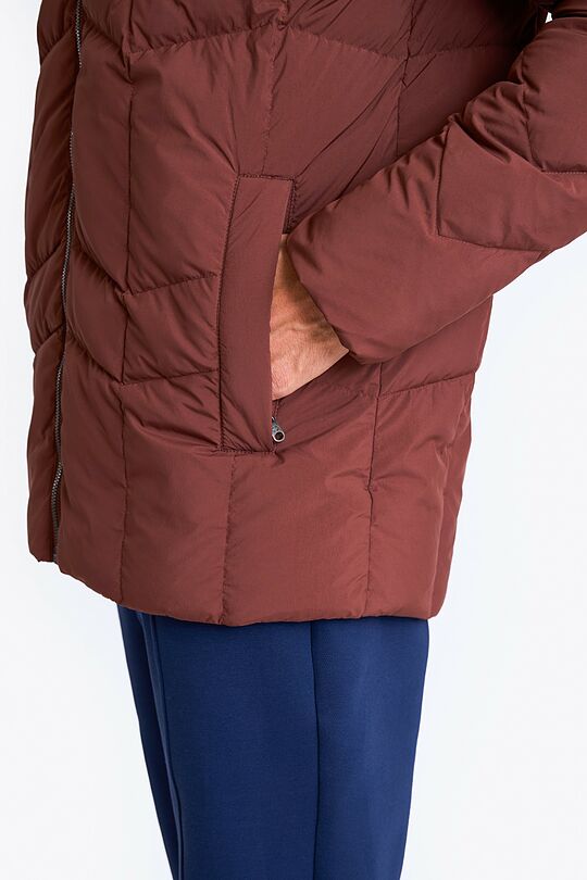 Down jacket with hood 5 | BROWN | Audimas