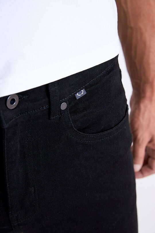 Slim fit jeans with elastane 4 | BLACK | Audimas