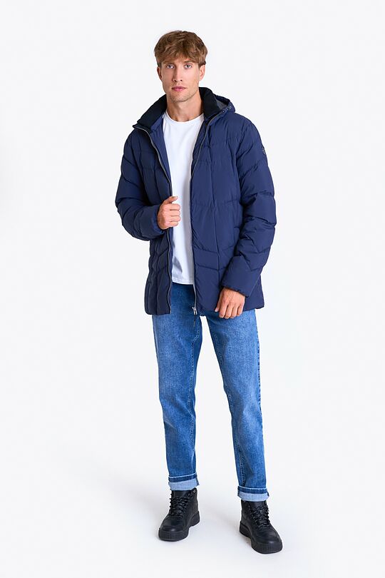 Down jacket with hood 6 | BLUE | Audimas