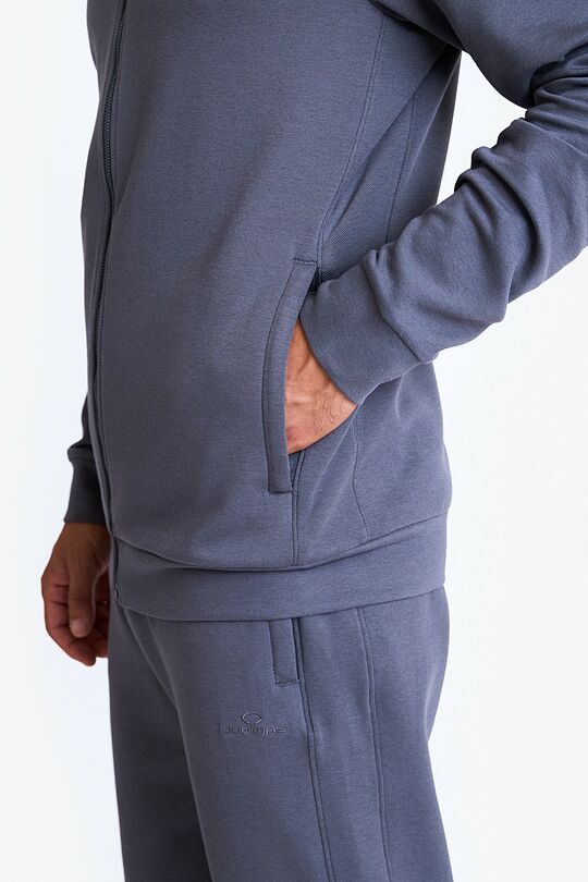 Zip-through sweatshirt with modal and Lyocell 3 | GREY | Audimas