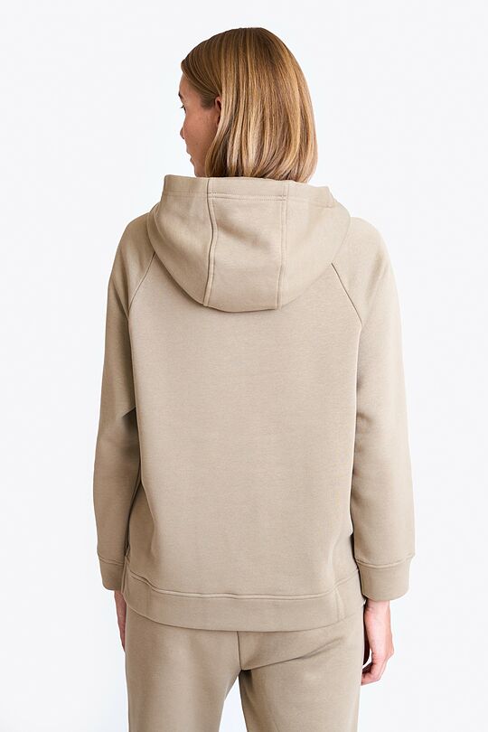 Cotton fleece hoodie 2 | Cream | Audimas