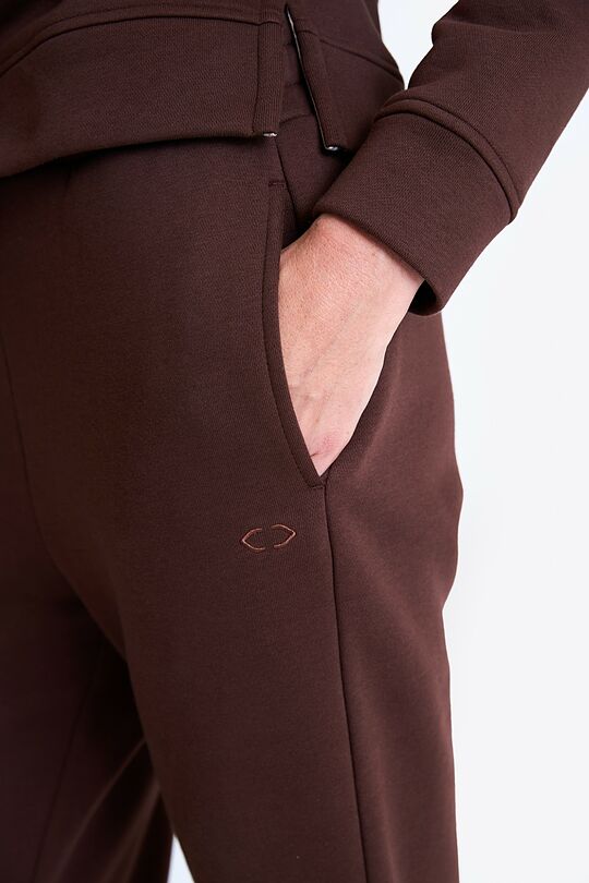 Cotton fleece sweatpants 4 | BROWN | Audimas