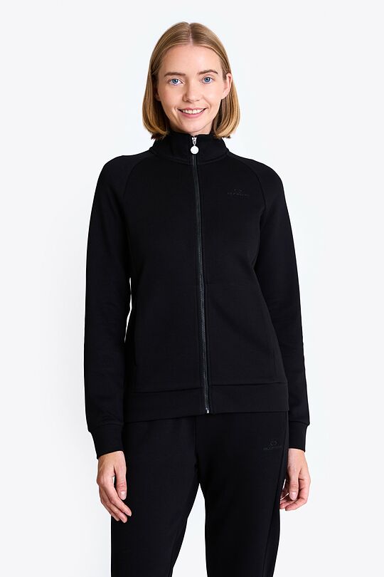 Zip-through sweatshirt with modal and Lyocell 1 | BLACK | Audimas