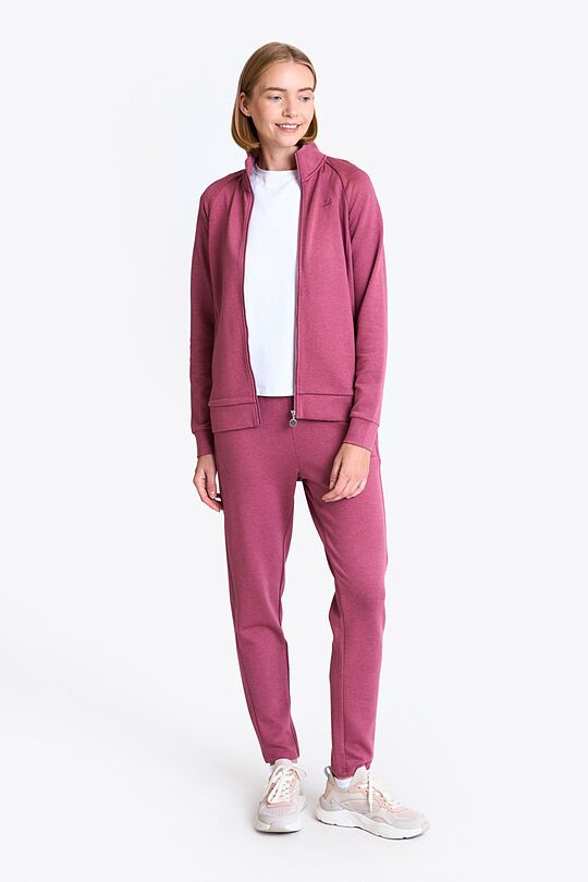 Zip-through sweatshirt with modal and Lyocell 5 | PINK | Audimas