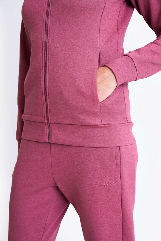 Zip-through sweatshirt with modal and Lyocell 4 | PINK | Audimas