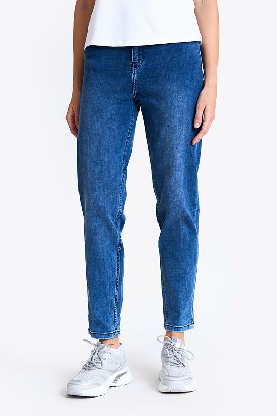 Tapered fit jeans with elastane 2 | BLUE | Audimas