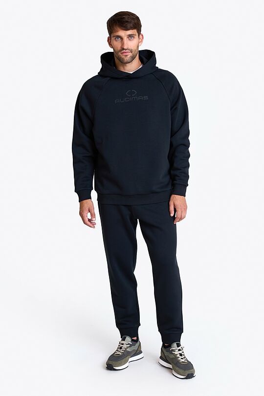 Cotton fleece sweatpants 1 | BLACK | Audimas