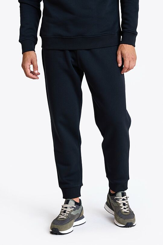 Cotton fleece sweatpants 2 | BLACK | Audimas