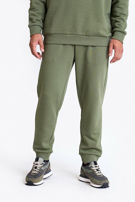 Cotton fleece sweatpants 2 | CHAKI | Audimas