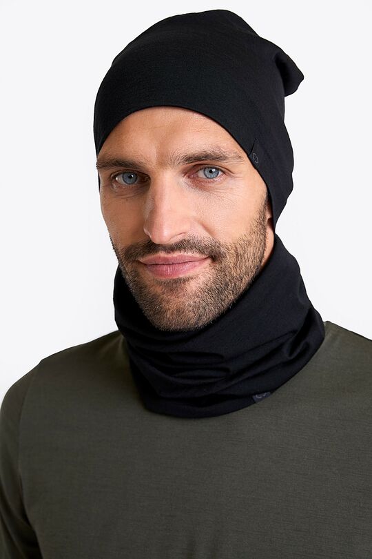 Merino wool hat 4 | BLACK | Audimas