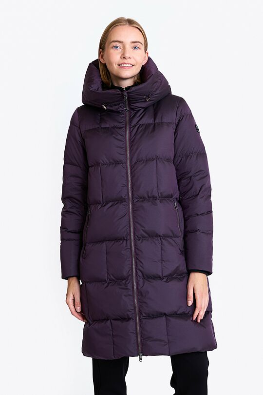 Down coat with cocooning hood 1 | PURPLE | Audimas