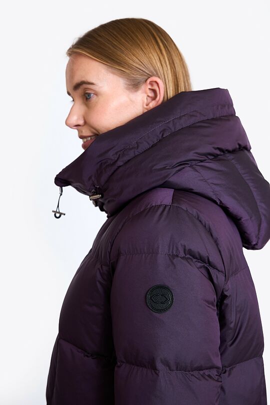 Down coat with cocooning hood 3 | PURPLE | Audimas