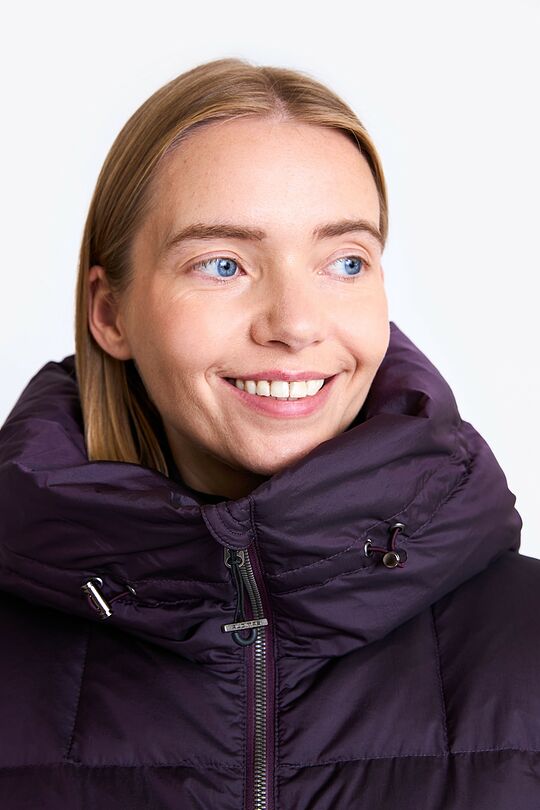 Down coat with cocooning hood 4 | PURPLE | Audimas