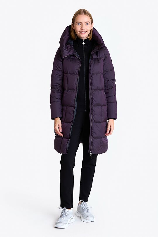 Down coat with cocooning hood 6 | PURPLE | Audimas