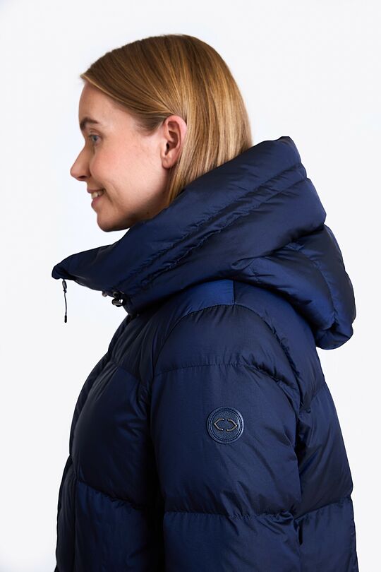 Down coat with cocooning hood 3 | BLUE | Audimas