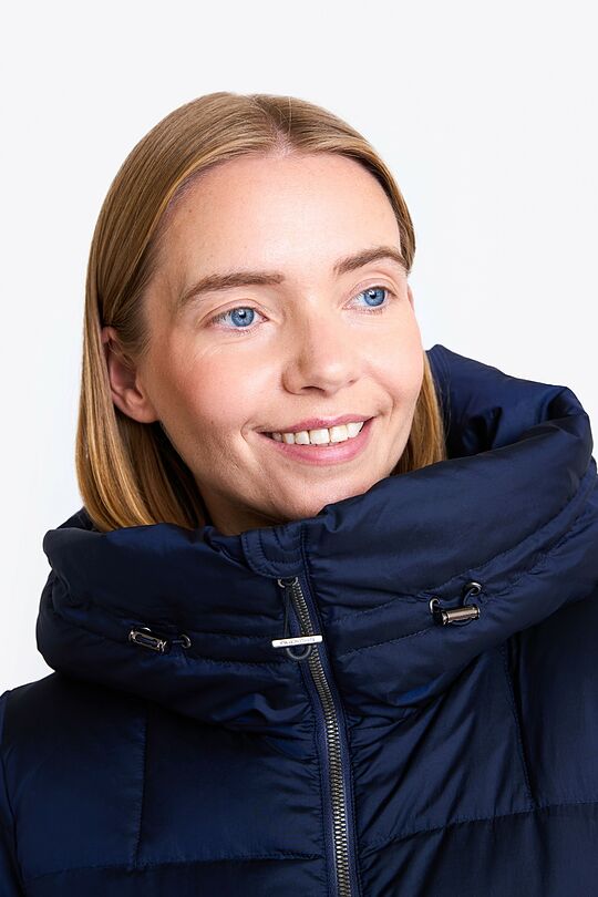 Down coat with cocooning hood 4 | BLUE | Audimas