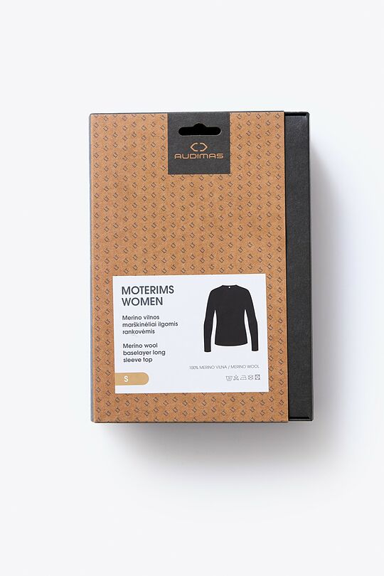 Merino baselayer long sleeve top 5 | BLACK | Audimas