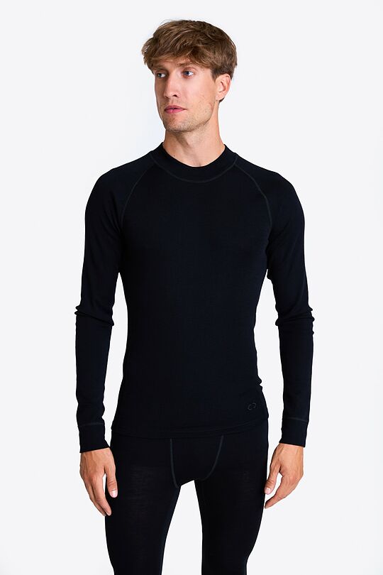 Merino baselayer long sleeve top 1 | BLACK | Audimas