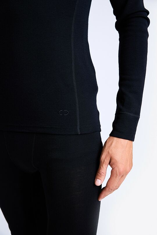 Merino baselayer long sleeve top 4 | BLACK | Audimas