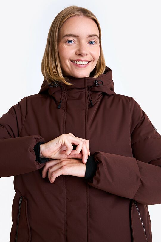 Down coat with membrane 5 | BROWN | Audimas