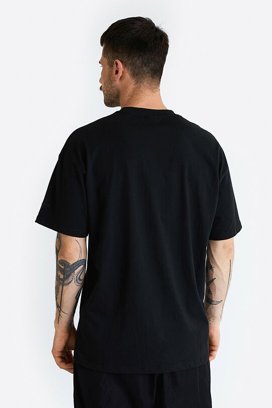 Short sleeves cotton T-shirt Invincible energy 4 | BLACK | Audimas