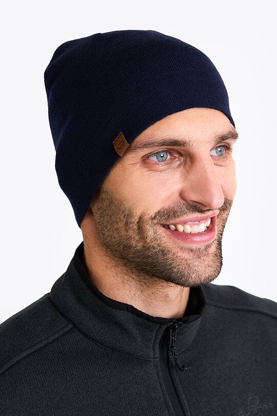 Knitted merino wool beanie 3 | BLUE | Audimas