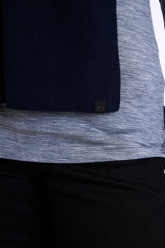 Knitted merino wool scarf 2 | BLUE | Audimas