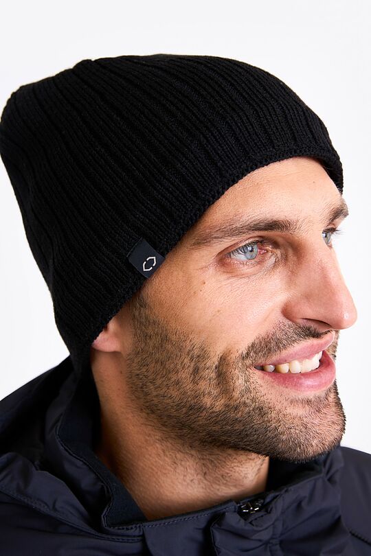 Polylana knitted beanie 2 | BLACK | Audimas