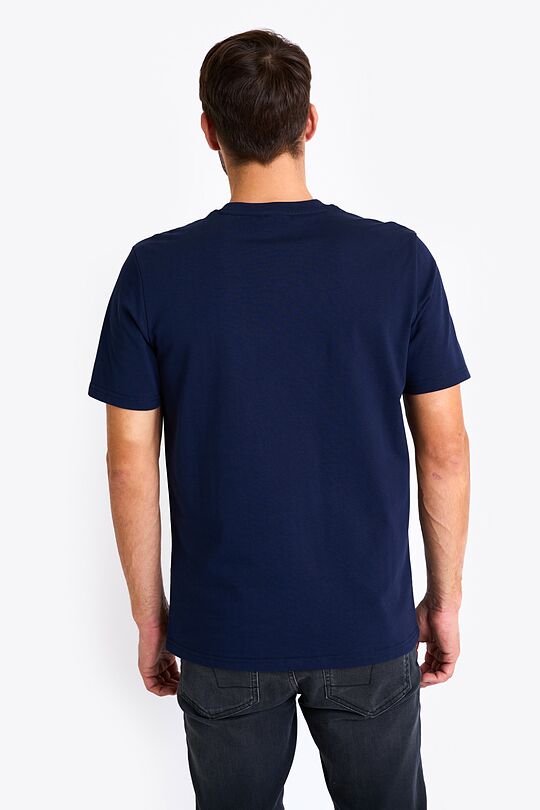 Loose fit T-shirt with print 2 | BLUE | Audimas