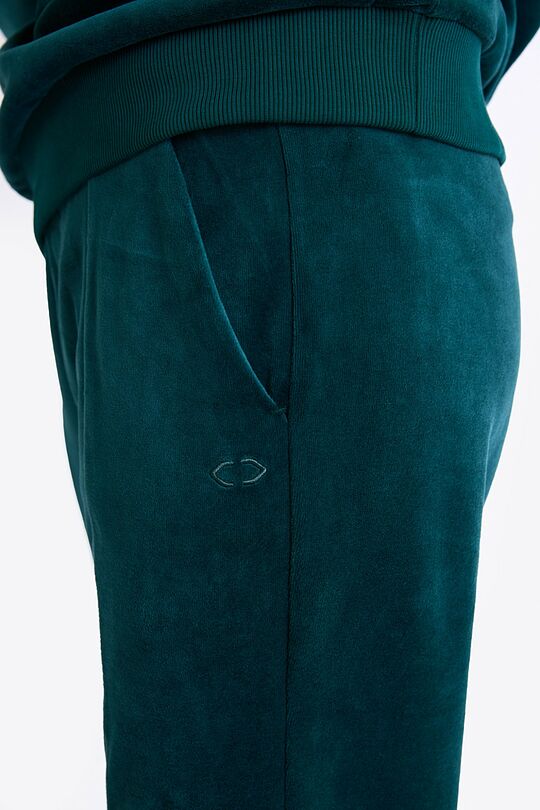 Cotton velour sweatpants 4 | GREEN | Audimas