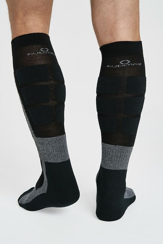 Long socks for winter sports 4 | Black/grey | Audimas