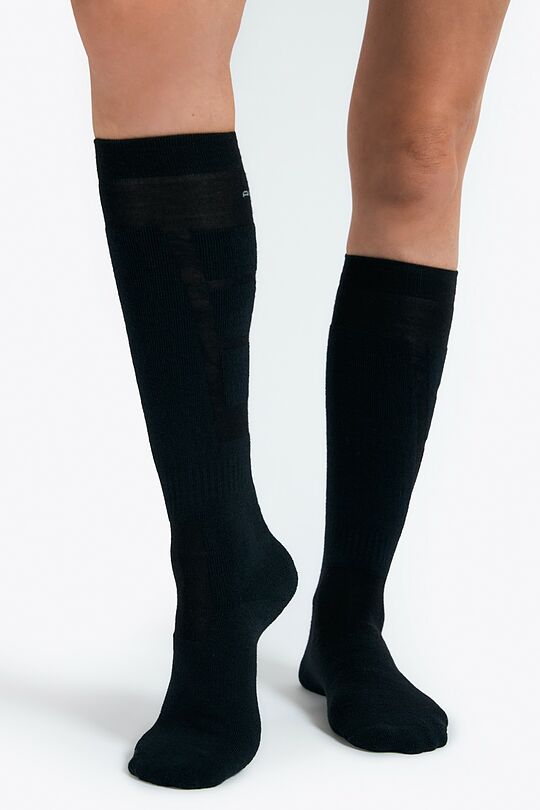 Long socks for winter sports 1 | BLACK | Audimas