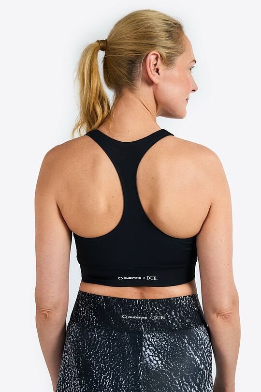 Printed sport bra Audimas x DUE. 2 | BLACK | Audimas