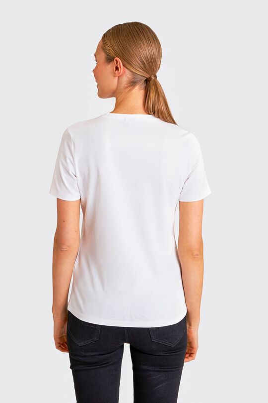 Short sleeves cotton T-shirt Winter way 3 | WHITE | Audimas