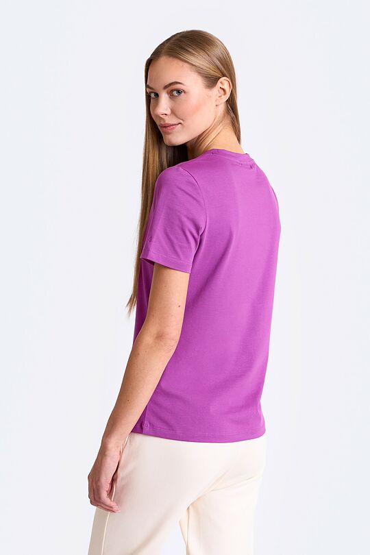 Cotton short sleeve T-shirt 2 | PURPLE | Audimas