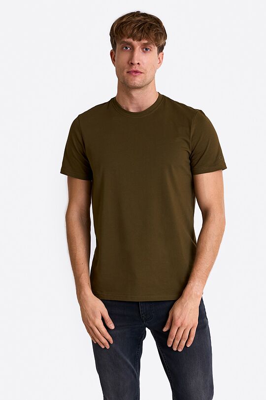 Cotton short sleeve T-shirt 1 | GREEN | Audimas