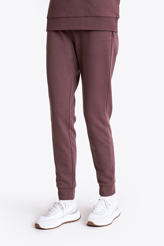 Tapered cotton French terry sweatpants 2 | BROWN | Audimas